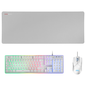 Mars Gaming MCPXWES teclado Rato incluído Jogos USB Espanhol Branco