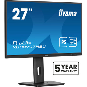 iiyama ProLite XUB2797HSU-B2 monitor de ecrã 68,6 cm (27") 1920 x 1080 pixels Full HD LED Preto