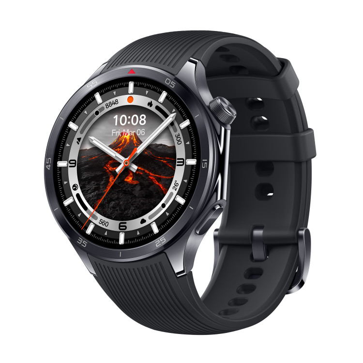 OPPO Watch X2 3,81 cm (1.5") AMOLED 47 mm Digital 466 x 466 pixels Ecrã táctil Preto Wi-Fi GPS