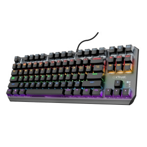 Trust GXT 834 CALLAZ teclado Jogos USB QWERTY Preto