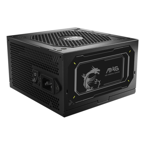 MSI MAG A750GL PCIE5 II fonte de alimentação 750 W 20+4 pin ATX ATX Preto MSI MAG A750GL PCIE5 II fonte de alimentação 750 W 20+4 pin ATX ATX Preto