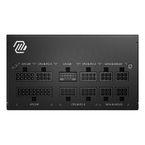 MSI MAG A750GL PCIE5 II fonte de alimentação 750 W 20+4 pin ATX ATX Preto MSI MAG A750GL PCIE5 II fonte de alimentação 750 W 20+4 pin ATX ATX Preto