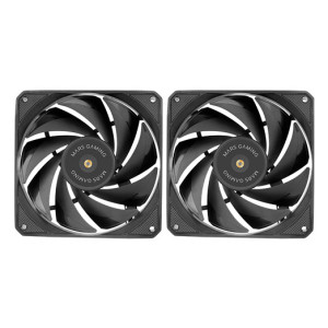 Mars Gaming MF-NCLX2 Caixa de computador Ventoinha 12 cm Preto 2 unidade(s)