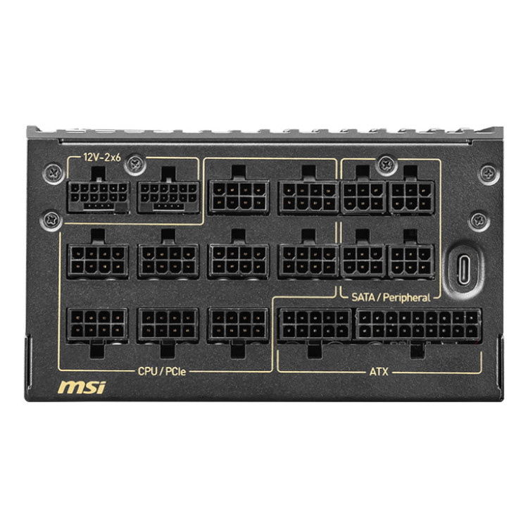 MSI MEG Ai1600T PCIE5 fonte de alimentação 1600 W 24-pin ATX ATX Preto