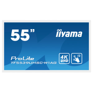 iiyama ProLite TF5539UHSC-W1AG monitor de ecrã 139,7 cm (55") 3840 x 2160 pixels 4K Ultra HD LED Ecrã táctil Multi-utilizador 2