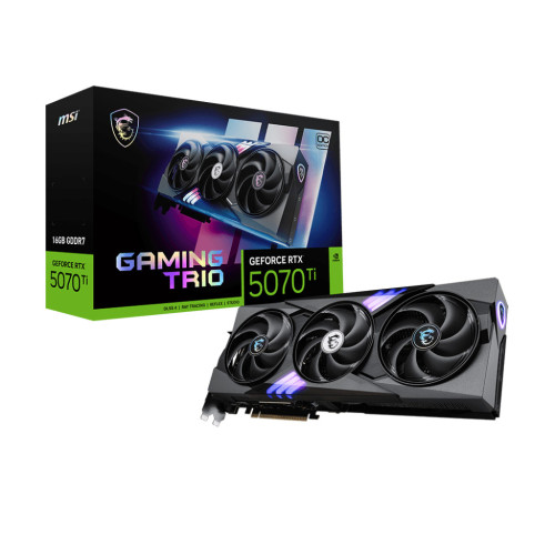 MSI GAMING GeForce RTX 5070 Ti 16G TRIO OC NVIDIA 16 GB GDDR7 MSI GAMING GeForce RTX 5070 Ti 16G TRIO OC NVIDIA 16 GB GDDR7