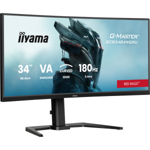 iiyama G-MASTER GCB3484WQSU-B1 monitor de ecrã 86,4 cm (34") 3440 x 1440 pixels UltraWide Quad HD LED Preto