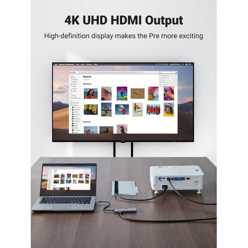 Ugreen CM511 5-in-1 Adapter USB-C Hub to 3x USB3.0 + HDMI + TF SD Gray Ugreen CM511 5-in-1 Adapter USB-C Hub to 3x USB3.0 + HDMI + TF SD Gray