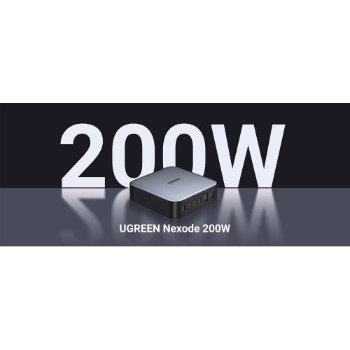 Ugreen Nexode Universal Preto, Cinzento AC Carregamento rápido Interior Ugreen Nexode Universal Preto, Cinzento AC Carregamento rápido Interior