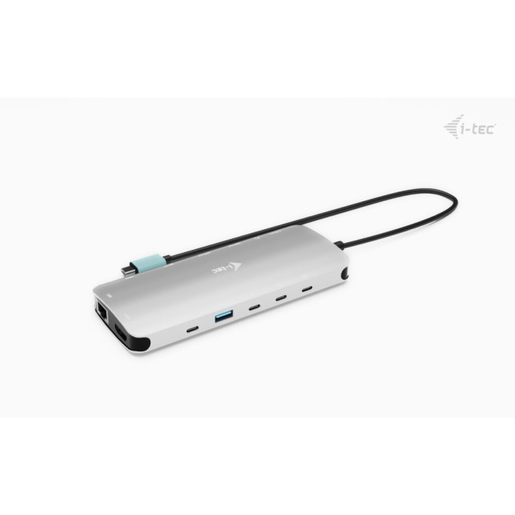 i-tec Metal C31NANOTRIPLEDOCKPD base & duplicador de portas Com fios USB 3.2 Gen 1 (3.1 Gen 1) Type-C Cinzento