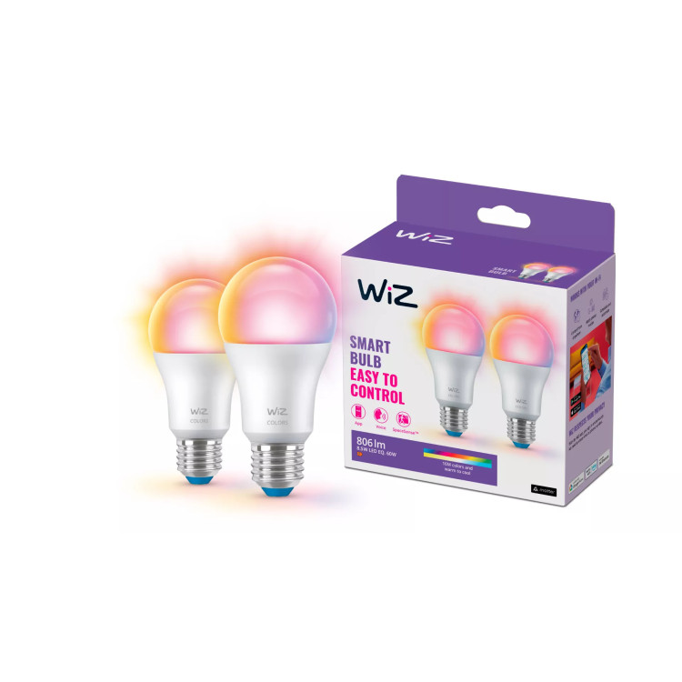 WiZ Lâmpada 60 W A60 E27 x2