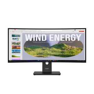 Lenovo ThinkVision T34WD-40 LED display 86,4 cm (34") 3440 x 1440 pixels Wide Quad HD Preto 2