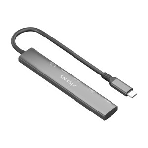 AISENS ASUC-5P022-GR base & duplicador de portas Com fios USB 3.2 Gen 1 (3.1 Gen 1) Type-C Cinzento 2