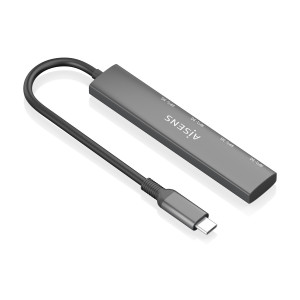 AISENS A109-0943 base & duplicador de portas Com fios USB 3.2 Gen 1 (3.1 Gen 1) Type-C Cinzento 2