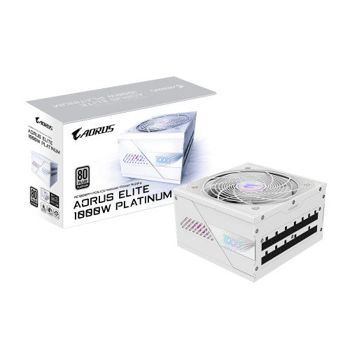 GIGABYTE AORUS ELITE P1000W ICE fonte de alimentação 1000 W 20+4 pin ATX ATX Branco GIGABYTE AORUS ELITE P1000W ICE fonte de alimentação 1000 W 20+4 pin ATX ATX Branco