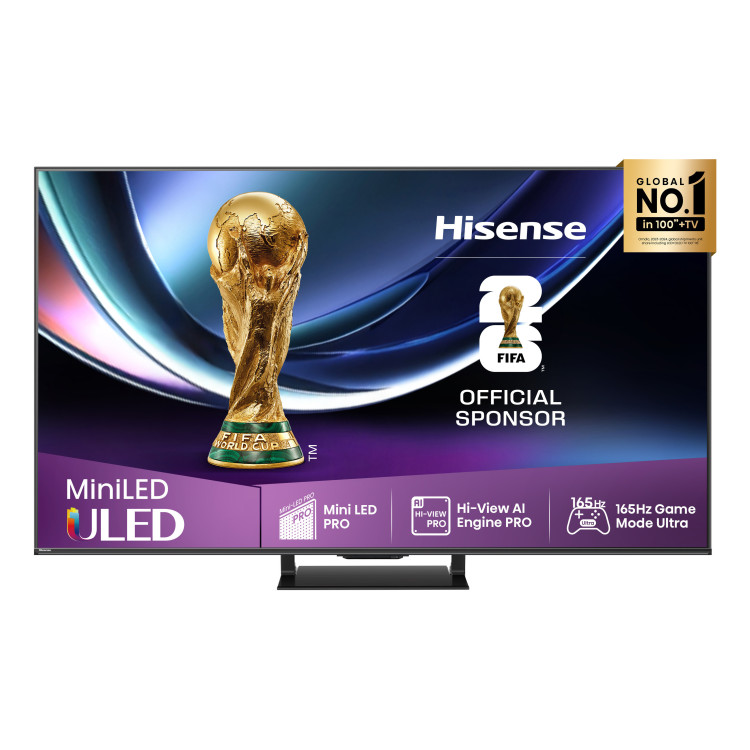 Hisense 65U7Q 165,1 cm (65") 4K Ultra HD Smart TV Wi-Fi Preto 500 cd m²