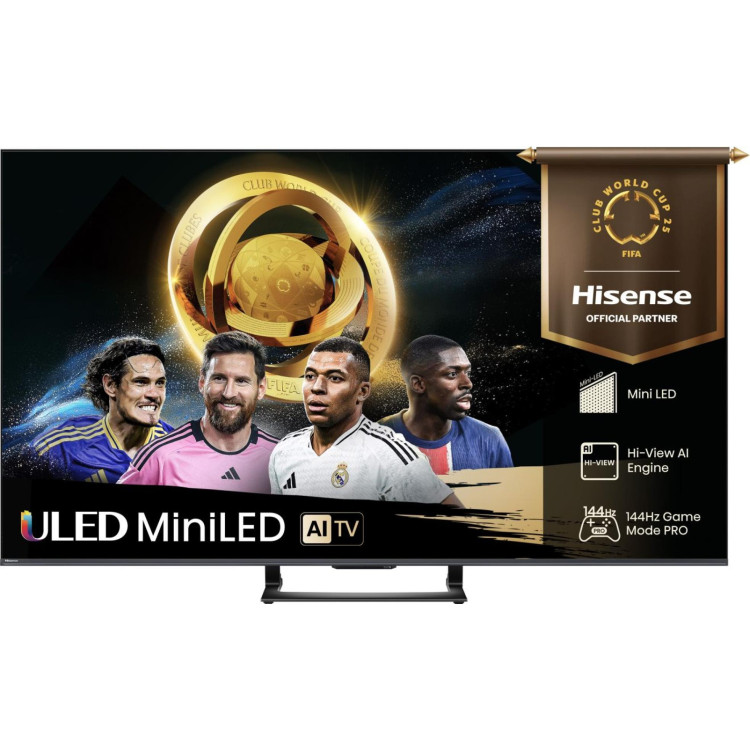 Hisense 65U7Q 165,1 cm (65") 4K Ultra HD Smart TV Wi-Fi Preto 500 cd m²