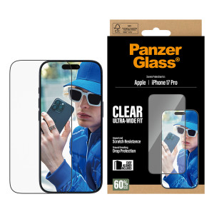 PanzerGlass ® Screen Protector iPhone 17 Pro | Ultra-Wide Fit w. EasyAligner Proteção de ecrã transparente Apple 1 unidade(s) 2