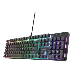 Trust GXT 871 Zora teclado Jogos USB QWERTY Espanhol Preto 2