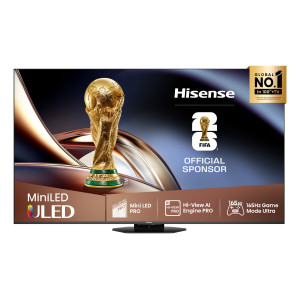Hisense 75U8Q 190,5 cm (75") 4K Ultra HD Smart TV Wi-Fi Preto, Cinzento