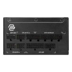 MSI MAG A1000GL PCIE5 II fonte de alimentação 1000 W 24-pin ATX ATX Preto 2