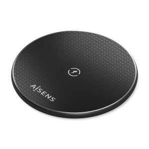 AISENS ASCH-15W1WC058-BK carregador de dispositivos móveis Smartphone Preto USB Carregamento wireless Interior