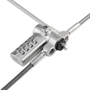 StarTech.com UNIVC4D-LAPTOP-LOCK cadeado antirroubo Preto, Prateado 2 m 2