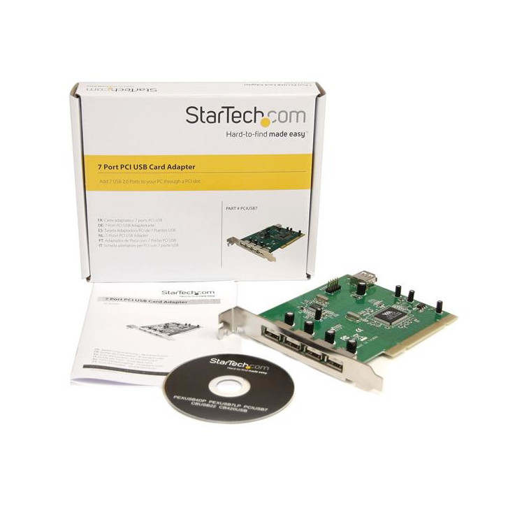 StarTech.com PCIUSB7 placa adaptador de interface Interno USB 2.0