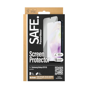 PanzerGlass SAFE. by ® Screen Protector Samsung Galaxy A35 5G | Ultra-Wide Fit w. EasyAligner Proteção de ecrã transparente 1 2