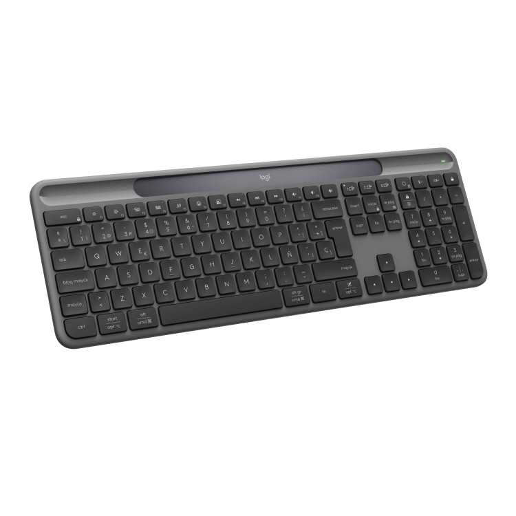 Logitech Signature Slim Solar+ teclado Universal RF Wireless + Bluetooth QZERTY Espanhol Grafite