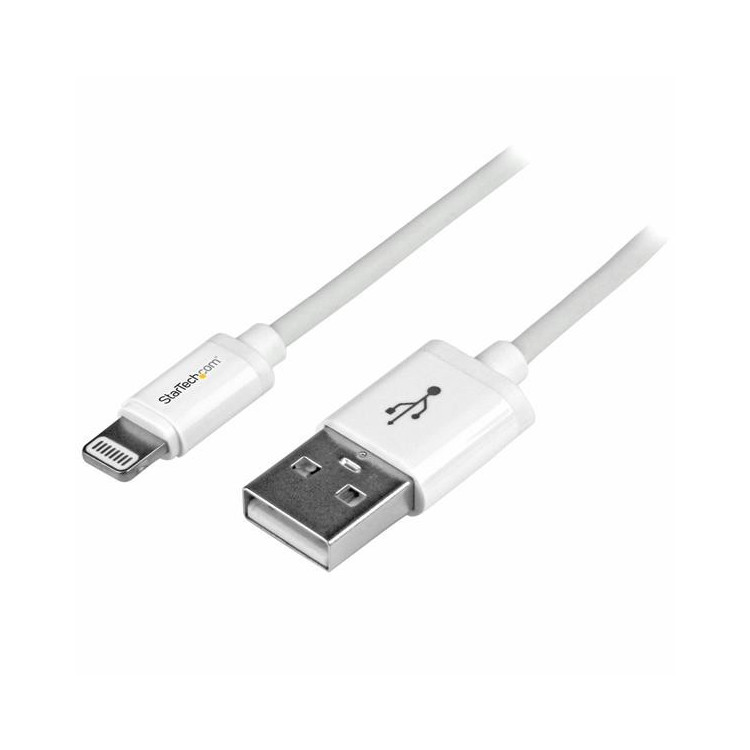 StarTech.com USBLT1MW cabo Lightning 1 m Branco