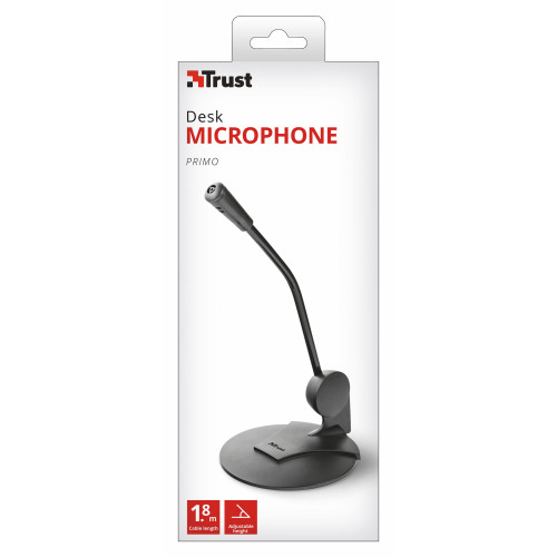 Trust 21674 microfone Preto Microfone para PC