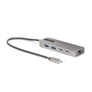 StarTech.com 10G2A1C25EPD-USB-HUB base & duplicador de portas Com fios USB 3.2 Gen 2 (3.1 Gen 2) Type-C Cinzento