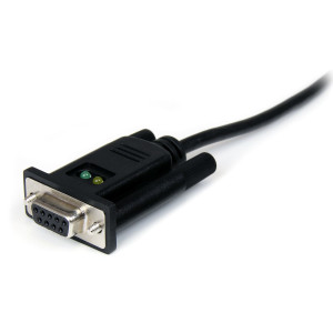 StarTech.com Cabo Adaptador de USB 1 porta para DCE Série DB9 R232 Null Modem com FTDI 2