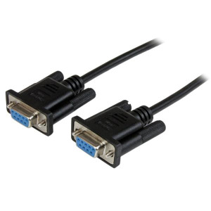 StarTech.com Cabo null modem série RS232 DB9 preto de 2 m F F