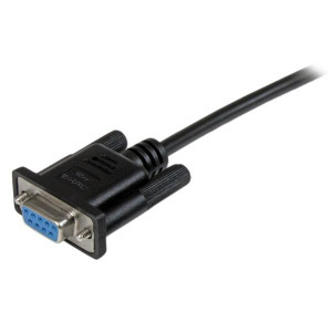 StarTech.com Cabo null modem série RS232 DB9 preto de 2 m F F 2