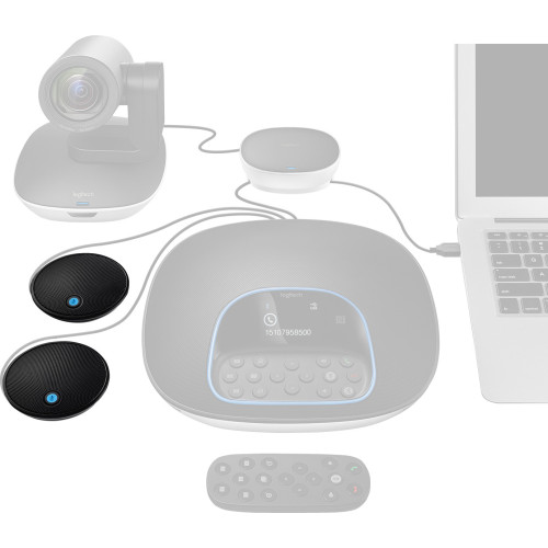 Logitech 989-000171 microfone Preto Microfone de mesa