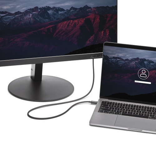 StarTech.com Cabo USB-C Thunderbolt 3 (20 Gbps) de 2 m - Compatível com Thunderbolt, USB e DisplayPort