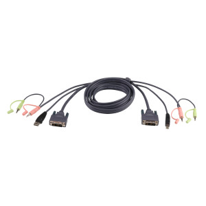 ATEN Cabo KVM USB DVI-I Single Link 1,8M