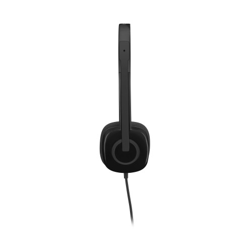 Logitech H151 Auscultadores Com fios Fita de cabeça Escritório Call center Preto