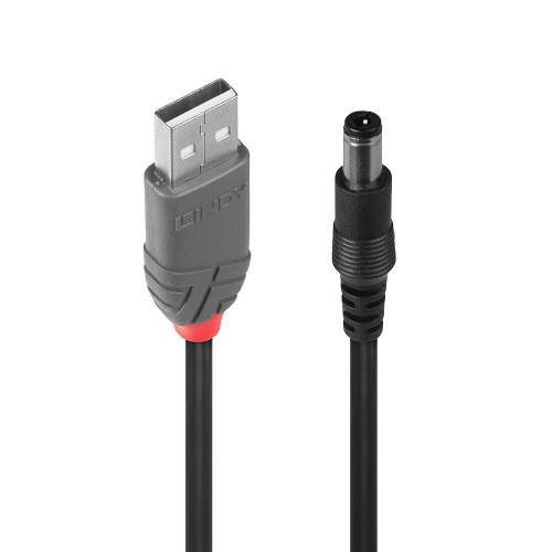 Lindy 70267 cabo USB USB 2.0 1,5 m USB A DC Preto