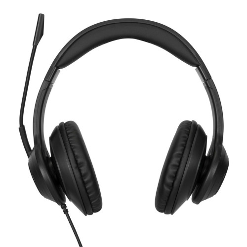 Targus AEH102GL auscultador Auscultadores Com fios Fita de cabeça Chamadas Música USB Type-A Preto