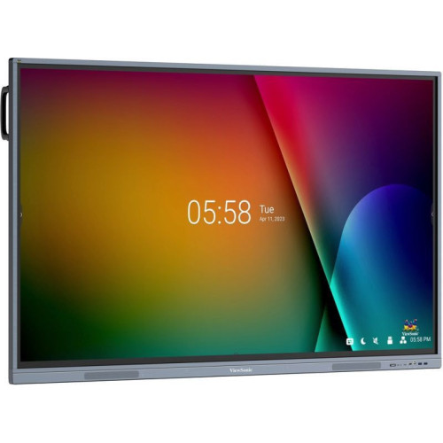Viewsonic IFP8633-G ecrã de sinalização Plasma interativo 2,18 m (86") LED Wi-Fi 450 cd m² 4K Ultra HD Preto Ecrã táctil