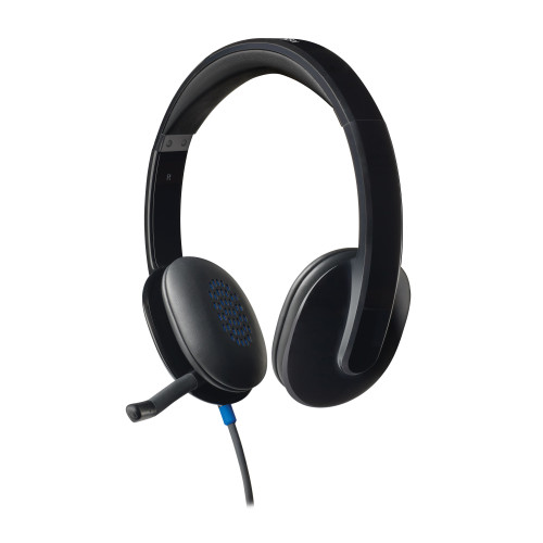 Logitech H540 Auscultadores Com fios Fita de cabeça Escritório Call center USB Type-A Preto