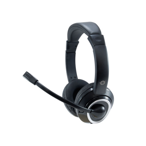 Conceptronic POLONA Auscultadores Com fios Fita de cabeça Chamadas Música USB Type-A Preto