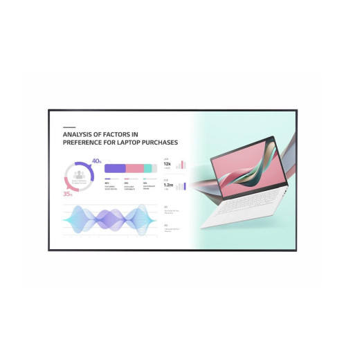 LG 86UH5J-H ecrã de sinalização Plasma digital 2,18 m (86") IPS Wi-Fi 500 cd m² 4K Ultra HD Preto WebOS 24 7