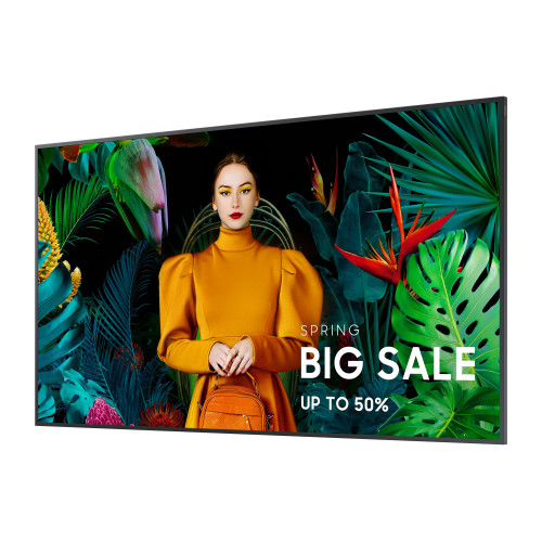 Samsung QH75C Plasma digital 190,5 cm (75") LCD Wi-Fi 700 cd m² 4K Ultra HD Preto Tizen 24 7