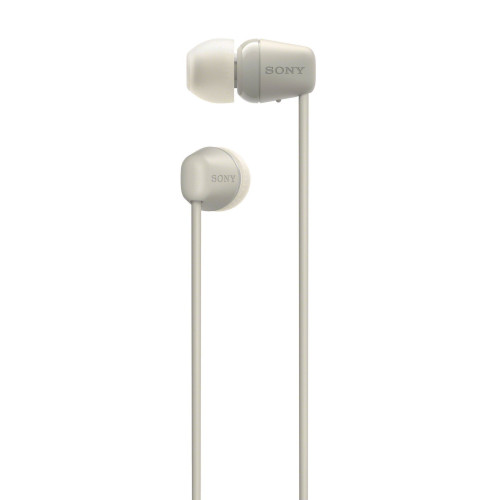 Sony WI-C100 Auscultadores Sem fios Intra-auditivo Chamadas Música Bluetooth Bege