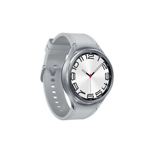 Samsung Galaxy Watch6 Classic SM-R965F 3,81 cm (1.5") OLED 47 mm Digital 480 x 480 pixels Ecrã táctil 4G Prateado Wi-Fi GPS