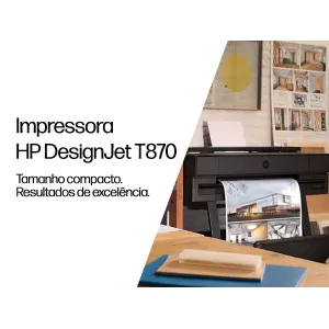HP Designjet Impressora T870 de 24 polegadas